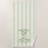Margaritas und Matrimony Bachelorette Strandtuch (Vorderseite)