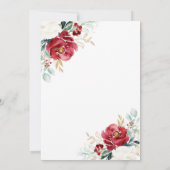 Margaritas und Mistletoe Christmas Fiesta Einladung (Rückseite)