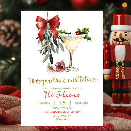 Margaritas und Mistletoe Friendsmas Party Einladung