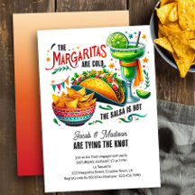 Margaritas und Tacos Fun Bunte Engagement Party