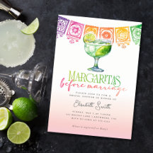 Margaritas vor der Ehe Fiesta Brautparty