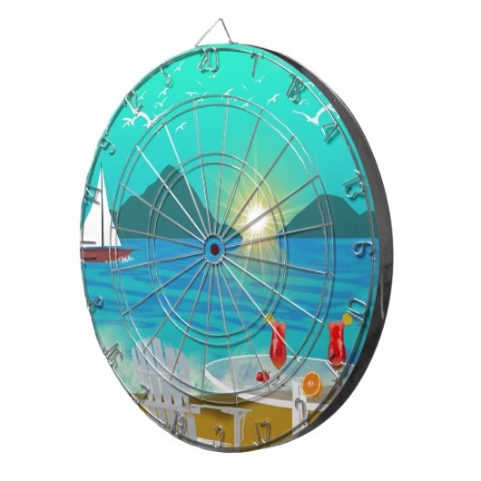 Margaritaville Dartscheibe (Vorderseite rechts)