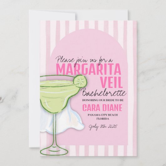 Margartia Veil Einladung (Vorderseite)