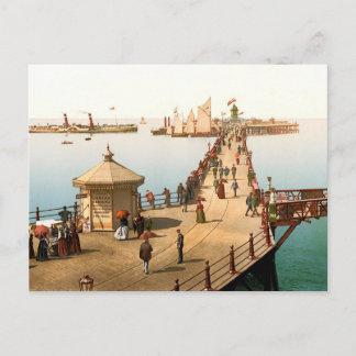 Margate Jetty Vintag British Seaside Postkarte