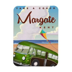 Margate Kent Vintag Coach Reiseplakat Magnet