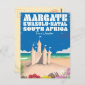 Margate, KwaZulu-Natal Südafrika Reiseausdruck Postkarte (Vorne/Hinten)