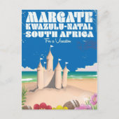 Margate, KwaZulu-Natal Südafrika Reiseausdruck Postkarte (Vorderseite)