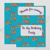 Margays Thank you Card Einladung (Vorne/Hinten)