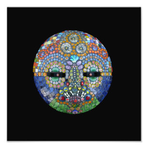 Marge Mosaic Mask Fotodruck