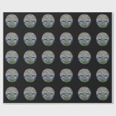 Marge Mosaic Mask Geschenkpapier (Flach)