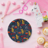 Margen von Bandpapier-Tellern Pappteller (Party)