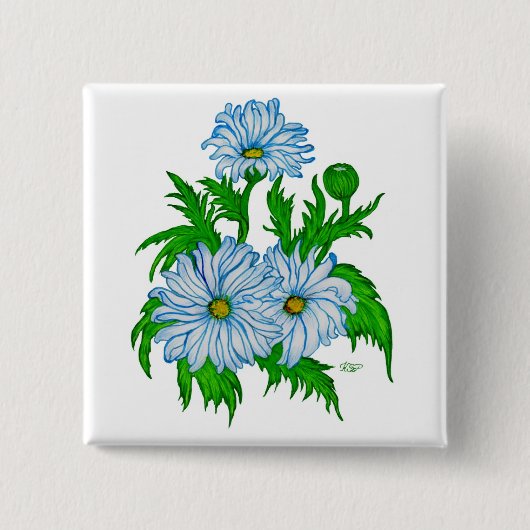 Margeriten Blume Button (Vorderseite)