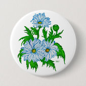 Margeriten Blume Button (Vorderseite)