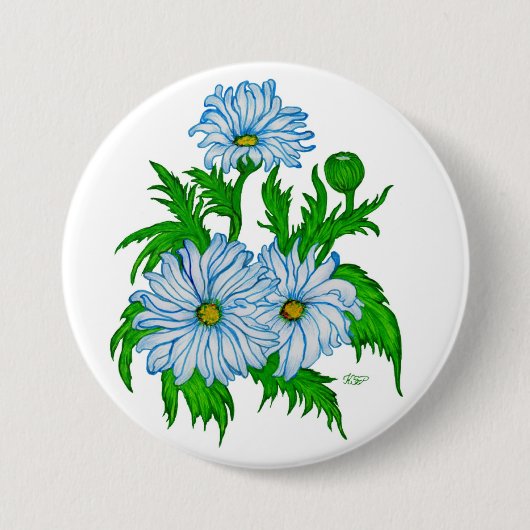 Margeriten Blume Button (Vorderseite)