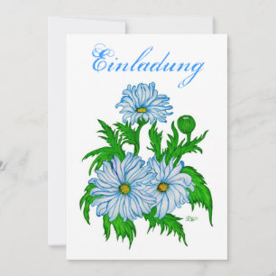Margeriten Blume - Einladung