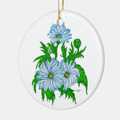 Margeriten Blume Keramikornament (Links)