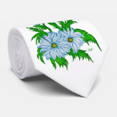 Margeriten Blume Krawatte (Gerollt)
