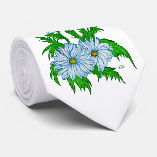 Margeriten Blume Krawatte (Gerollt)