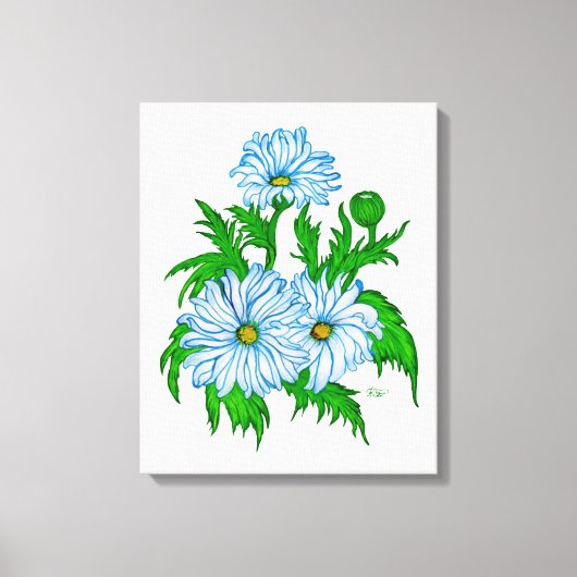 Margeriten Blume Leinwanddruck (Vorderseite)