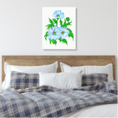 Margeriten Blume Leinwanddruck (Insitu (Schlafzimmer))