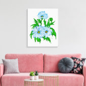 Margeriten Blume Leinwanddruck (Insitu (Wohnzimmer))