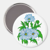 Margeriten Blume Magnet (Vorderseite/Rückseite)