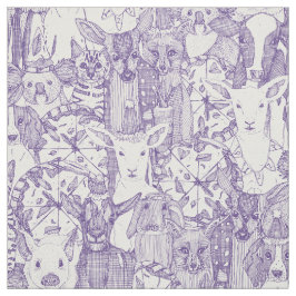 Margherita Menagerie Pizza Party Traubengewebe Stoff