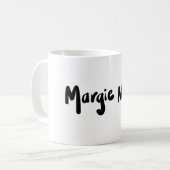 Margie Mai Unterzeichnungs-Tasse Kaffeetasse (Vorderseite Links)
