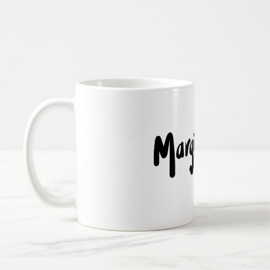 Margie Mai Unterzeichnungs-Tasse Kaffeetasse (Links)