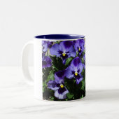 Margies Stiefmütterchen Zweifarbige Tasse (Vorderseite Links)