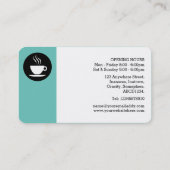 Margin Circle - Aqua Blue 6bc3bb Visitenkarte (Rückseite)