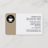 Margin Circle - Kaffee b69f85 Visitenkarte (Rückseite)