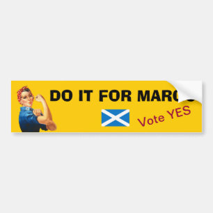 Margo MacDonald Tributscottish-Unabhängigkeit Autoaufkleber