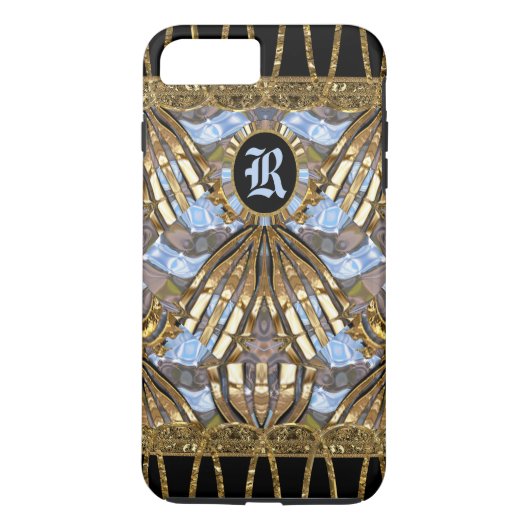 Margo Spray-einzigartiges elegantes Monogramm Case-Mate iPhone Hülle (Rückseite)