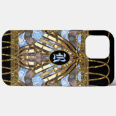 Margo Spray Unique Elegant Monogram Case-Mate iPhone Hülle (Rückseite (Horizontal))