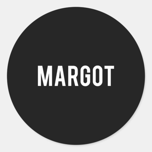 Margot - Cool New Funny Name Fan Gift Tee  Runder Aufkleber (Vorderseite)