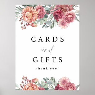 MARGOT Dusty Rose Rosa Blumenkarten & Geschenke Poster