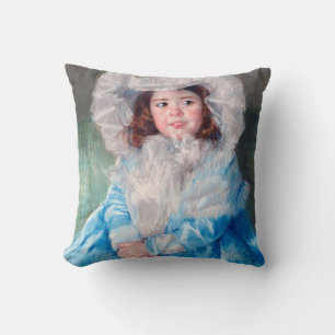 Margot in Blau, Mary Cassatt Kissen