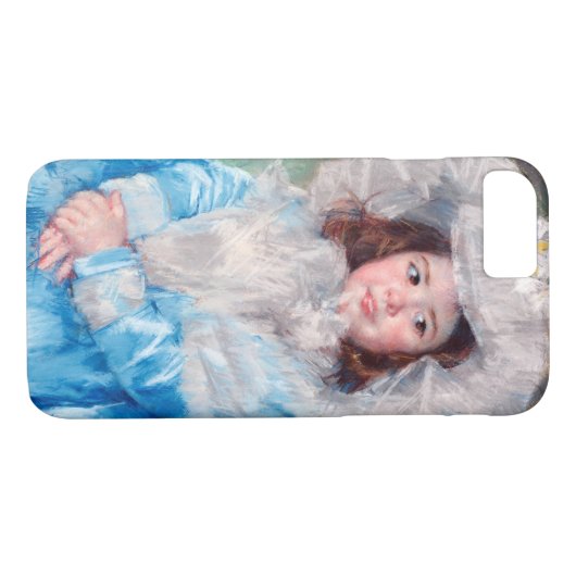 Margot in Blue, Mary Cassatt Case-Mate iPhone Hülle (Rückseite (Horizontal))