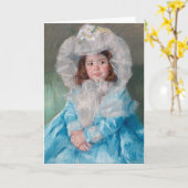 Margot in Blue | Mary Cassatt Karte (Gelbe Blume)
