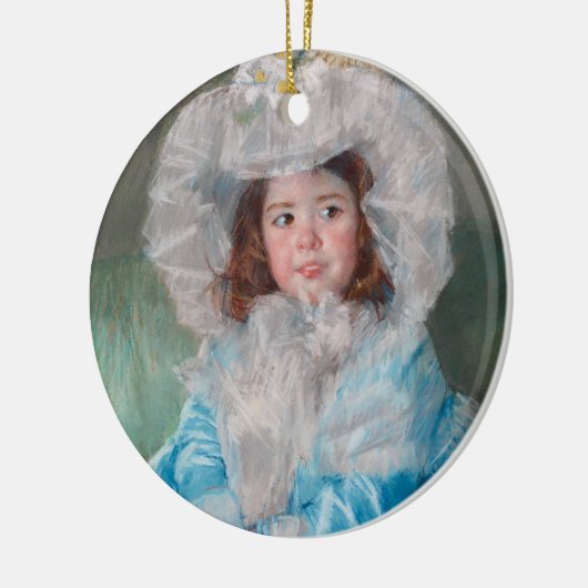 Margot in Blue | Mary Cassatt Keramik Ornament (Links)