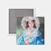 Margot in Blue, Mary Cassatt Magnet (Vorderseite/Rückseite)