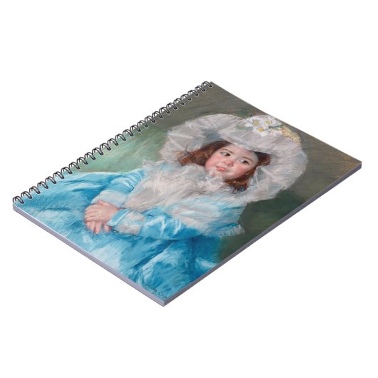 Margot in Blue | Mary Cassatt Notizblock (Linke Seite)