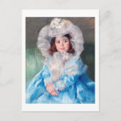 Margot in Blue, Mary Cassatt Postkarte (Vorderseite)
