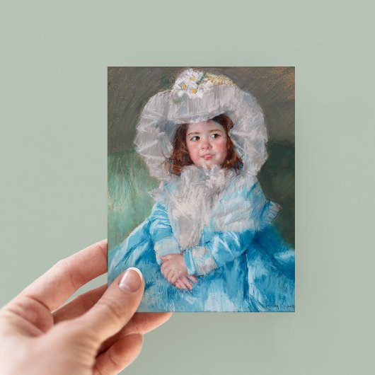 Margot in Blue | Mary Cassatt Postkarte