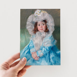 Margot in Blue   Mary Cassatt Postkarte
