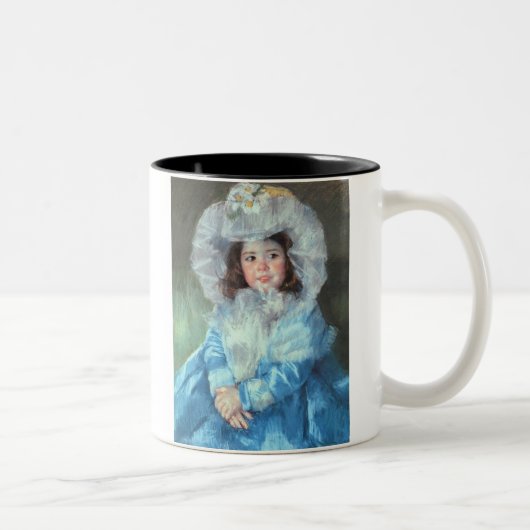 Margot in Blue, Mary Cassatt Zweifarbige Tasse (Rechts)