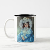 Margot in Blue, Mary Cassatt Zweifarbige Tasse (Links)