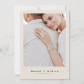 MARGOT Rustic Dusty Rose Blush Blumenhochzeit Einladung (Rückseite)