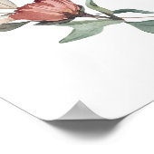 MARGOT Rustic Dusty Rose Blush Wedding Willkommen Poster (Ecke)